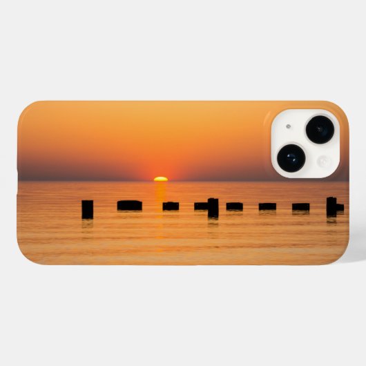 Coques Case-Mate iPhone Sunrise Du Lac Orange (Verso (horizontal))