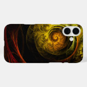 Coques Case-Mate iPhone Sunrise Floral Red Abstrait Art (Verso (horizontal))
