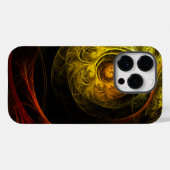 Coques Case-Mate iPhone Sunrise Floral Red Abstrait Art (Verso (horizontal))