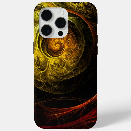 Coques Case-Mate iPhone Sunrise Floral Red Abstrait Art (Verso)