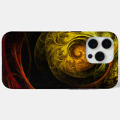 Coques Case-Mate iPhone Sunrise Floral Red Abstrait Art (Verso (horizontal))