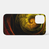 Coques Case-Mate iPhone Sunrise Floral Red Abstrait Art (Verso (horizontal))