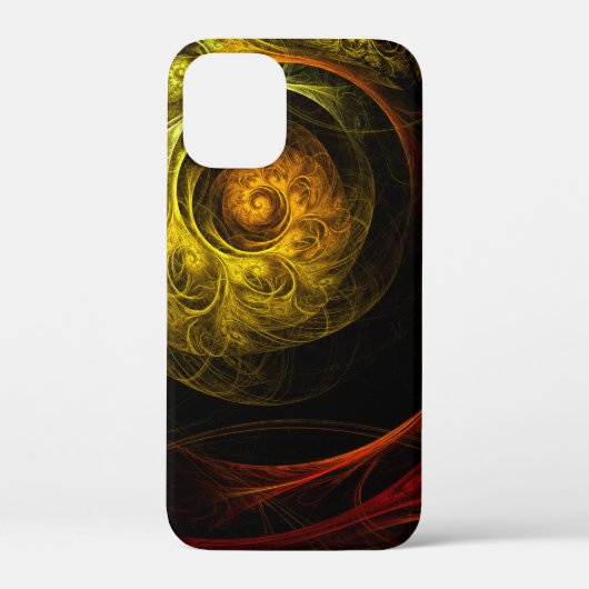 Coques Case-Mate iPhone Sunrise Floral Red Abstrait Art (Verso)