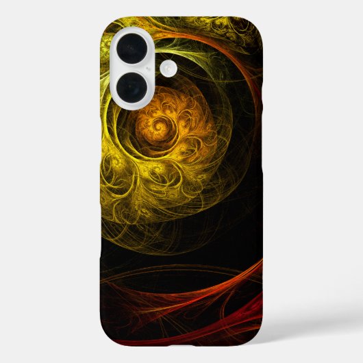 Coques Case-Mate iPhone Sunrise Floral Red Abstrait Art (Verso)