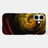 Coques Case-Mate iPhone Sunrise Floral Red Abstrait Art (Verso (horizontal))