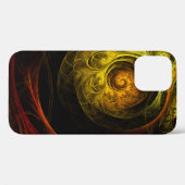 Coques Case-Mate iPhone Sunrise Floral Red Abstrait Art (Verso (horizontal))