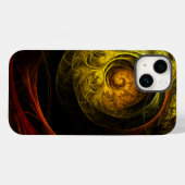 Coques Case-Mate iPhone Sunrise Floral Red Abstrait Art (Verso (horizontal))