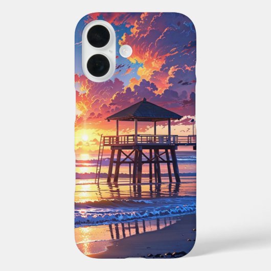 Coques Case-Mate iPhone Sunset Beach Calme (Verso)