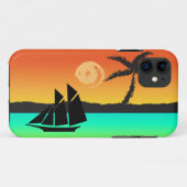 Coques Case-Mate iPhone Sunset de l'île (Dos (Horizontal))