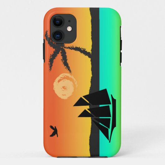 Coques Case-Mate iPhone Sunset de l'île (Dos)