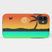 Coques Case-Mate iPhone Sunset de l'île (Dos (Horizontal))
