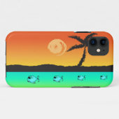 Coques Case-Mate iPhone Sunset de l'île (Dos (Horizontal))