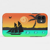 Coques Case-Mate iPhone Sunset de l'île (Dos (Horizontal))