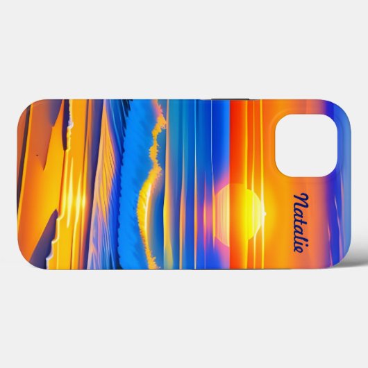 Coques Case-Mate iPhone Sunset plage (Verso (horizontal))