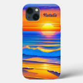 Coques Case-Mate iPhone Sunset plage (Verso)