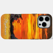 Coques Case-Mate iPhone Sunset Plaza Marina 2584 (Verso (horizontal))