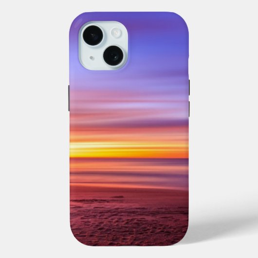 Coques Case-Mate iPhone Sunset Sky sur plage et mer (Verso)