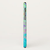 Coques Case-Mate iPhone Super Abstrait rose rétro et vert (Dos/Gauche)