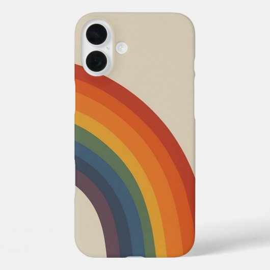 Coques Case-Mate iPhone Super - arc-en-ciel les années 70 style années 70  (Verso)