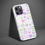Coque Pour iPhone 14 Super Good Vibes papillon Y2K Girl moderne<br><div class="desc">Super Good Vibes Y2K Butterfly Modern Girl iPhone Smart Phone boîtier dispose d'un motif moderne et amusant y2k pour papillons, coeurs, fleurs, bonnes vibrations, signes de paix et de tableau de contrôle motif en rose doux, violet et vert. Offrez un cadeau unique et tendance pour Noël, anniversaire, fêtes, fête des...</div>