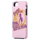 Coques Case-Mate iPhone Super Hero original Super Maman (Dos gauche)