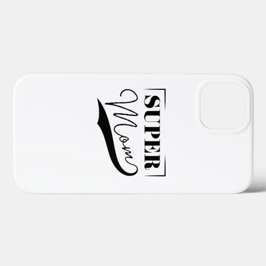 Coques Case-Mate iPhone Super Maman (Verso (horizontal))