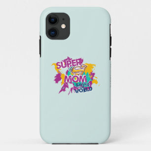 Coque iPhone 11 Super Maman sauve le monde