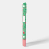 Coques Case-Mate iPhone Super mignon Chat Cartoon rose et vert menthe (Verso / Droite)
