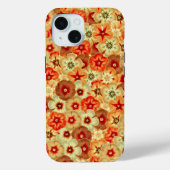 Coques Case-Mate iPhone Super Orange Hippie Fleurs Motif (Verso)