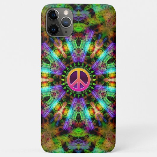 Coques Case-Mate iPhone Super Peace Sign Rainbow Joy (Dos)
