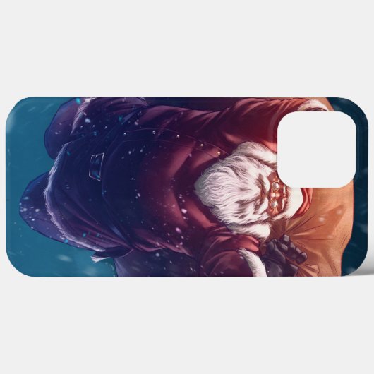 Coques Case-Mate iPhone Super Père Noël (Verso (horizontal))