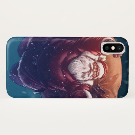 Coques Case-Mate iPhone Super Père Noël (Dos (Horizontal))