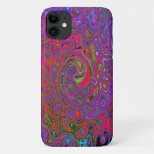 Case-Mate iPhone Case Super psychédélique Magenta Retro Liquide Swirl