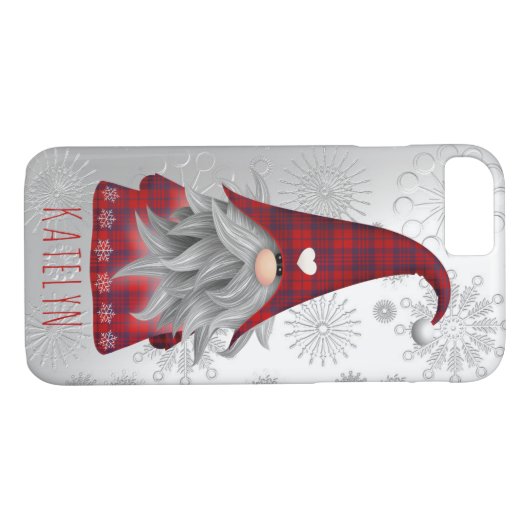 Coques Case-Mate iPhone Super Rustic Shiny Snowy Joyeux Noël Gnome (Dos (Horizontal))