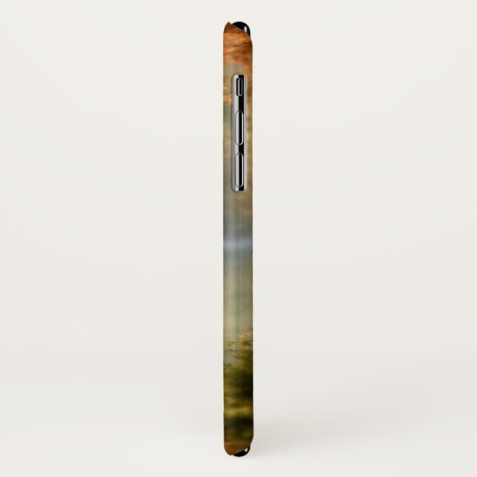 Coques Case-Mate iPhone Superbe 12 Point Buck Eaux d'automne Monogramme (Dos/Gauche)