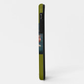Coques Case-Mate iPhone Superbe, élégante rose jaune, avec nom (Dos/Gauche)