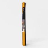 Coques Case-Mate iPhone Superbe, élégante rose jaune, avec nom (Dos/Gauche)