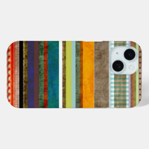 Coque Pour iPhone 15 Superbe nouvelle art rayée grunge pour iPhone