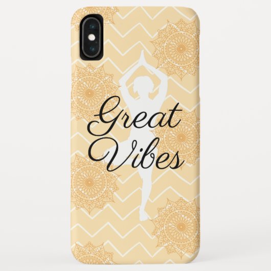 Coques Case-Mate iPhone Superbe posture de yoga Great Vibes (Dos)