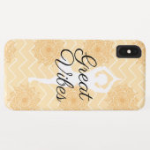 Coques Case-Mate iPhone Superbe posture de yoga Great Vibes (Dos (Horizontal))