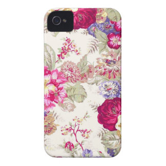 Étui iPhone 4 Superbe présentation de design Rose d'image vintag