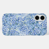 Coques Case-Mate iPhone Superbes hydrangées bleues - motif floral (Verso (horizontal))