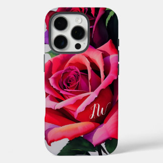 Coques iPhone 16 Pro Superbes roses et texte personnalisé