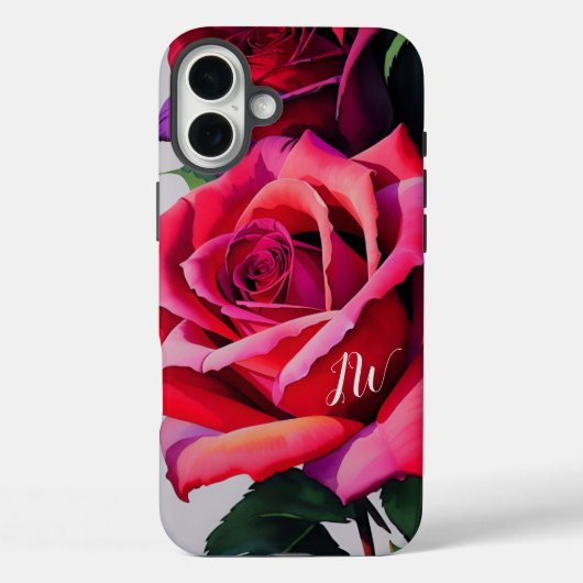Coques Case-Mate iPhone Superbes roses et texte personnalisé (Verso)
