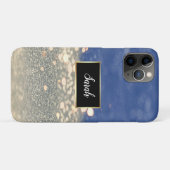 Coques Case-Mate iPhone Superbes Séquins Bleus Et Blancs Cool (Dos (Horizontal))