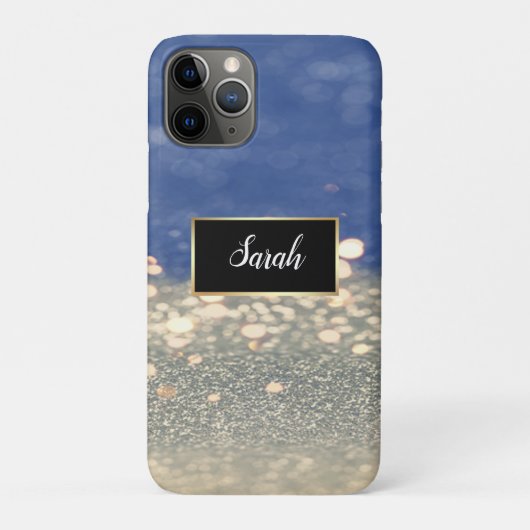 Coques Case-Mate iPhone Superbes Séquins Bleus Et Blancs Cool (Dos)