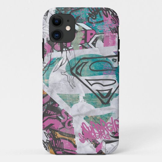 Coques Case-Mate iPhone Supergirl Comic Capers Motif 11 (Dos)