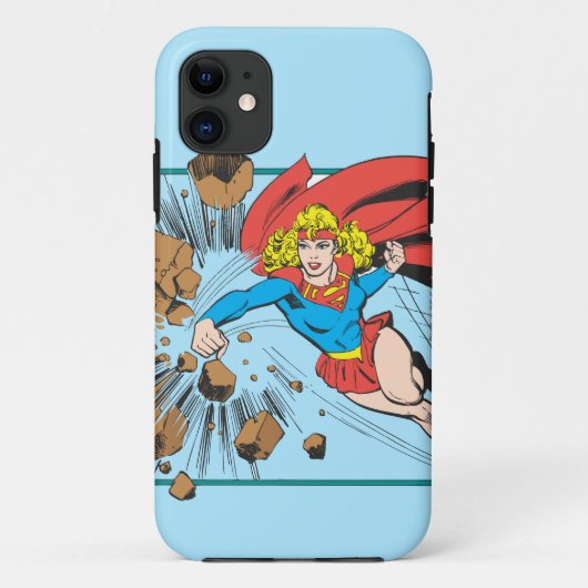 Coques Case-Mate iPhone Supergirl détruit Boulder (Dos)