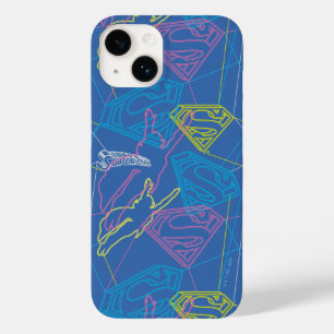 Coque Pour iPhone 14 Supergirl et logo en couleurs