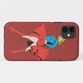 Coques Case-Mate iPhone Supergirl frappe un poteau (Dos (Horizontal))